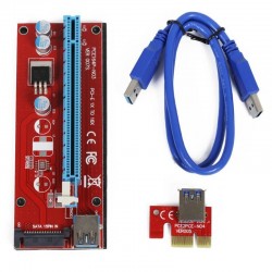 Riser 007S USB 3.0 PCI-E 1x-16x zasilanie SATA