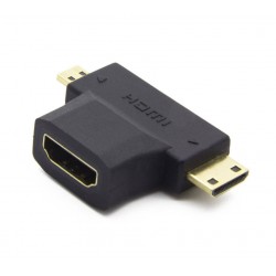 Przejściówka HDMI do Mini HDMI i Micro HDMI 4K 3D