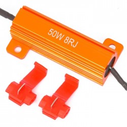 Uniwersalny filtr LED CAN BUS 50W 8Ω z konektorami