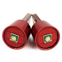 Żarówka samochodowa LED W5W T10 1 SMD CREE CANBUS RED